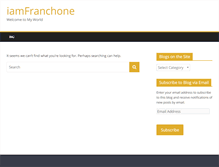 Tablet Screenshot of franchone.com